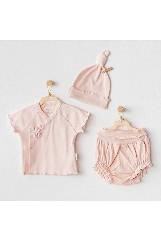 Ac25899 3'lü Basic Bebe Takım Salmon - 1