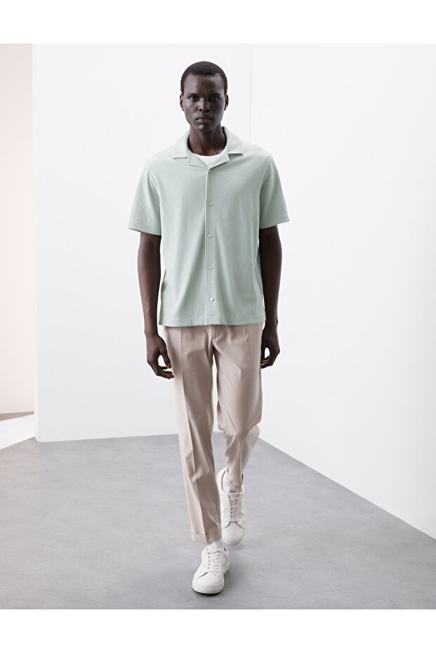 Küba Yaka Fitilli Gömlek - 4