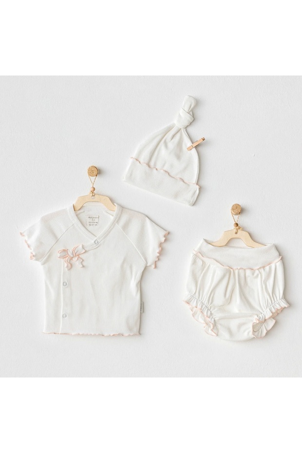Ac25899 3-Piece Basic Baby Set Ecru - 1
