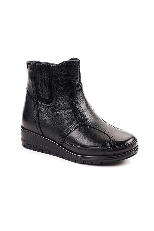 MOLY-H Kadın Deri Hallux Bot Siyah - 1