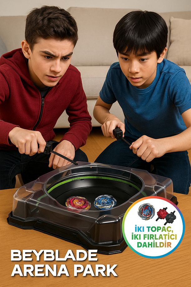 Beyblade Kapışma Arenası X-celerator Rail Extreme Battle Set - 2 Topaç 2 Fırlatıcı - 1