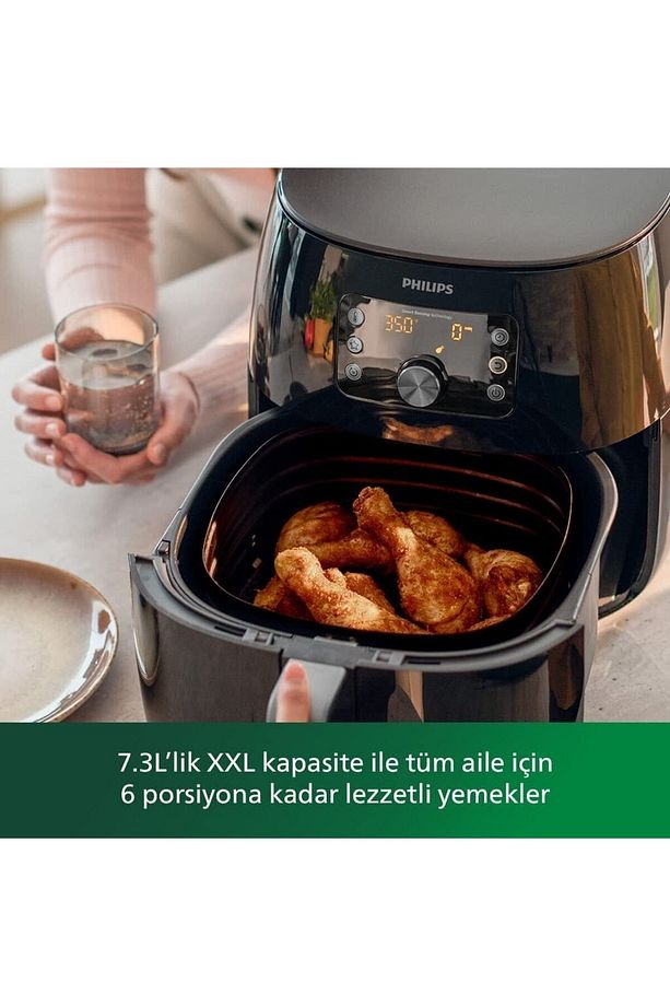 Premıum Xxl 7,3lt 1,4kg Aile Boyu Airfryer Smart Sensıng Fritöz + Izgara Seti - 3