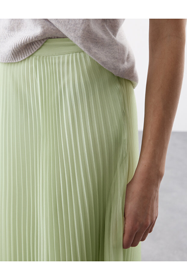 Pileli Maxi Etek - 5