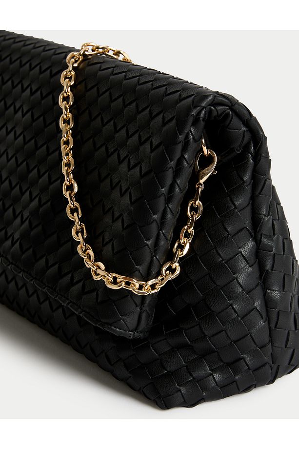 Suni Deri Clutch Çanta - 3