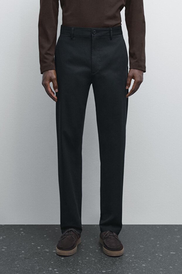 Pamuklu tapered fit pantolon - 2