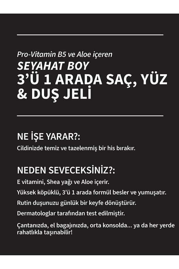 Noir 3'ü 1 Arada Saç,Yüz ve Vücut Şampuanı 295 ml - 2