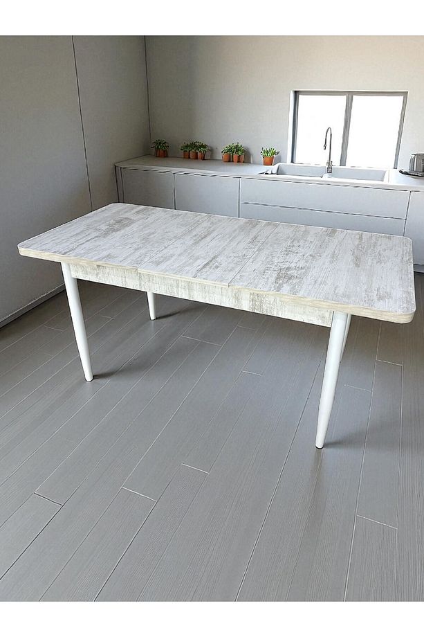 80X130 Açılabilir Uzayabilir Mutfak Yemek Masası - 2