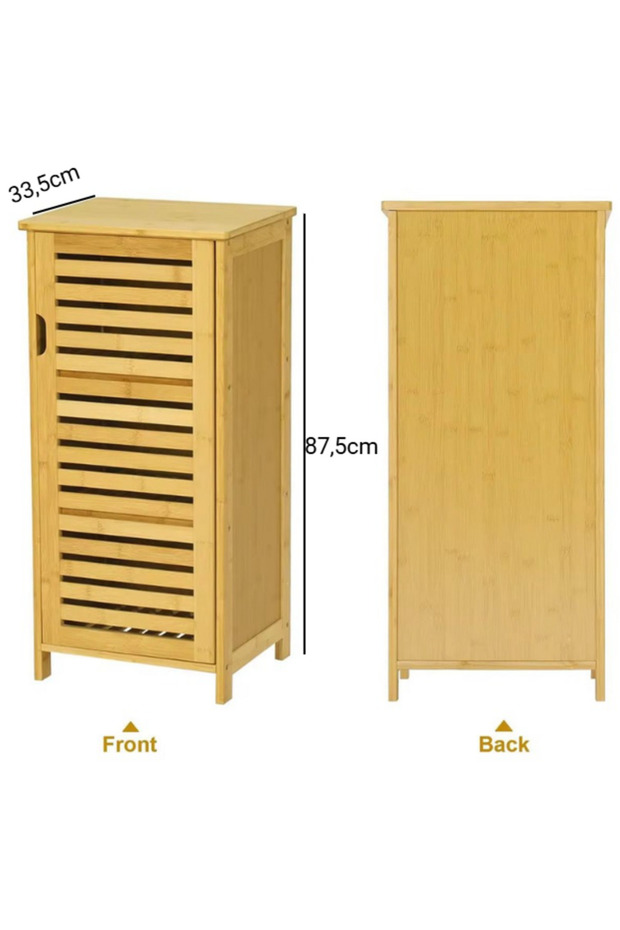 Bambu Tek Kapaklı Dolap T-Mono, Bambu Organizer - 7