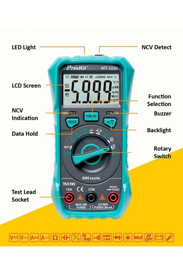 Mt-1236 Dijital Multimetre - 6