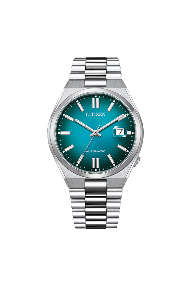 Men's Automatic Teal Dial Watch - NJ0151-88X