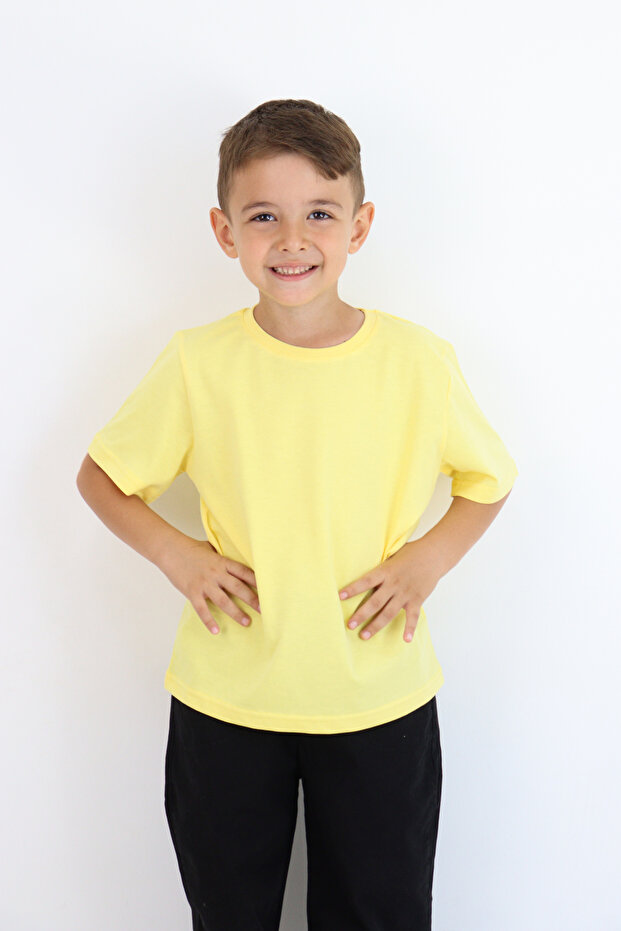 Unisex Basic Baskısız Tişört - 3