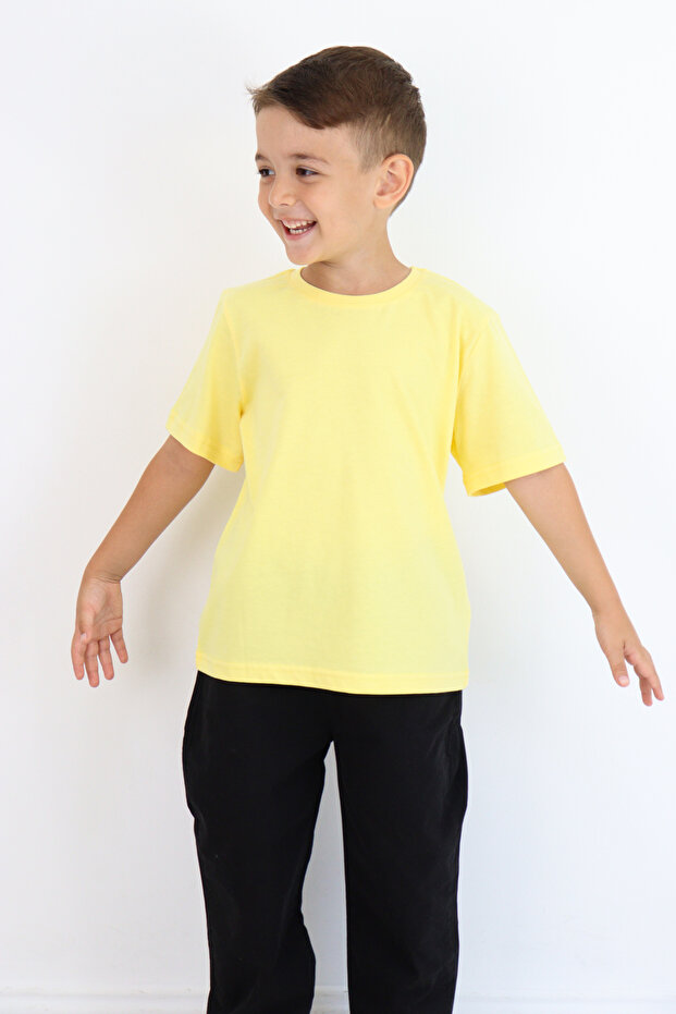 Unisex Basic Baskısız Tişört - 2