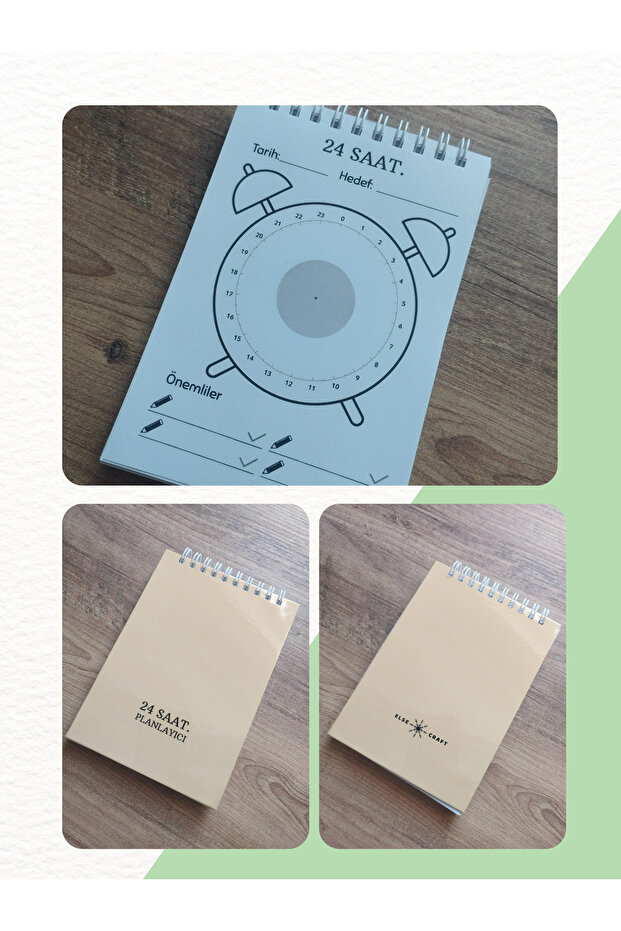 Günlük Zaman Kontrol Planlayıcısı A6 - Sarı - Çalar Saatli - No:2 - 3
