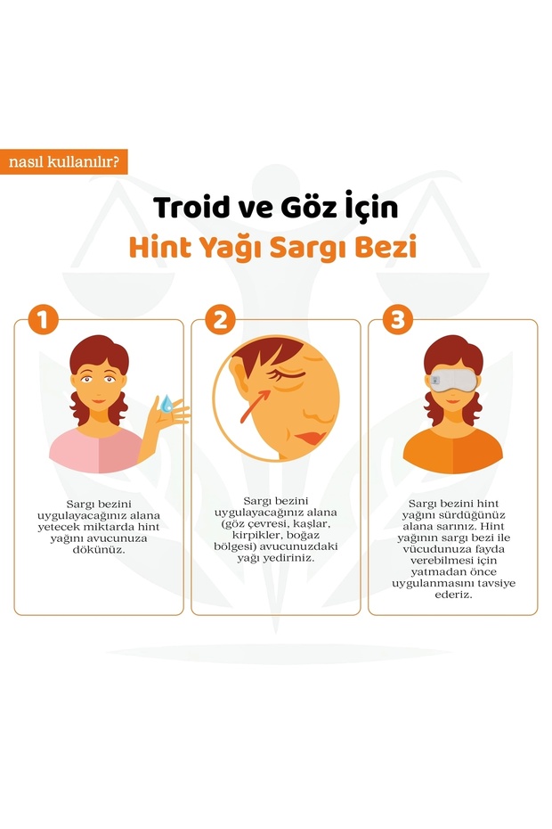Tiroid Ve Goz Hint Yağı Sargı Bezi 100 ml Hint Yağı (HEXANSIZ) - 4