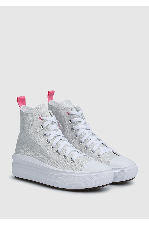 Chuck Taylor All Star Move Platform Sparkle Gümüş Kadın Sneaker A06332c - 2
