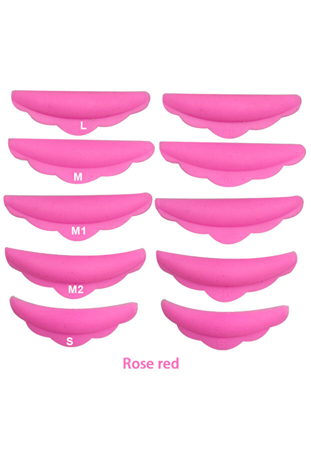 Rose 10Pcs Reusable Eyelash Lifting Kit Silicone Lamination Pad Eyelash Perm Rods 3D False Eyelashes