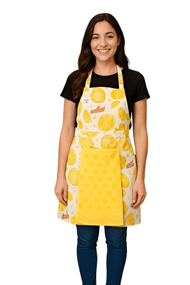 Towel Kitchen Apron Practical Use Apron - 1