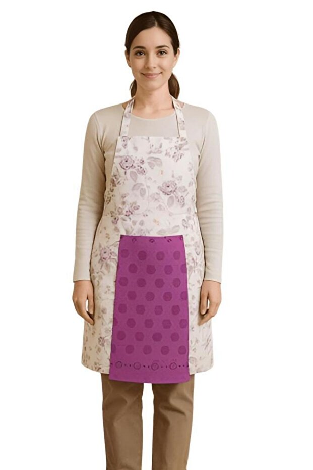 مريلة مطبخ مع منشفة، مريلة عملية للاستخدام - 1