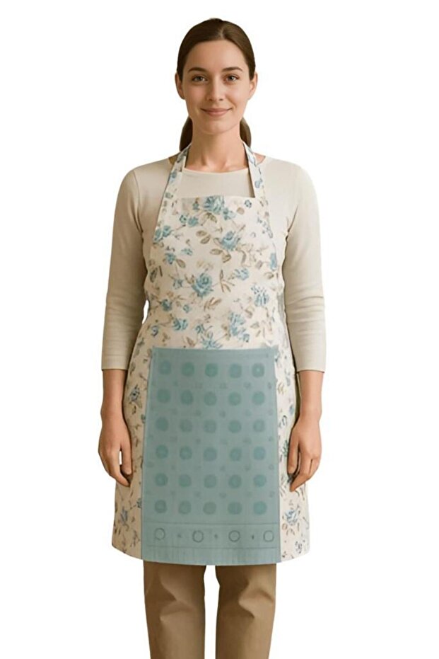 مريلة مطبخ مع منشفة، مريلة عملية للاستخدام - 1