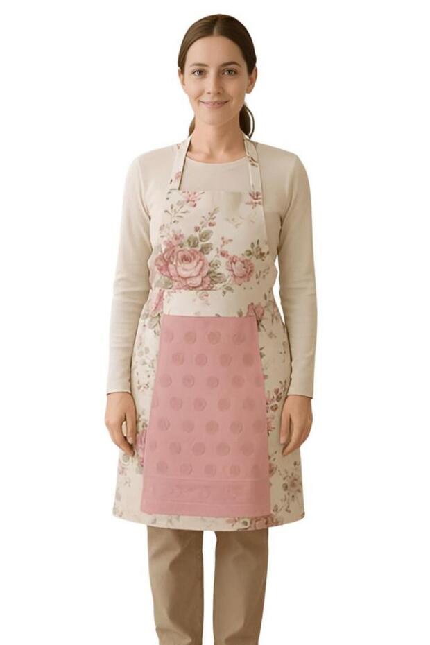 مريلة مطبخ مع منشفة، مريلة عملية للاستخدام - 1