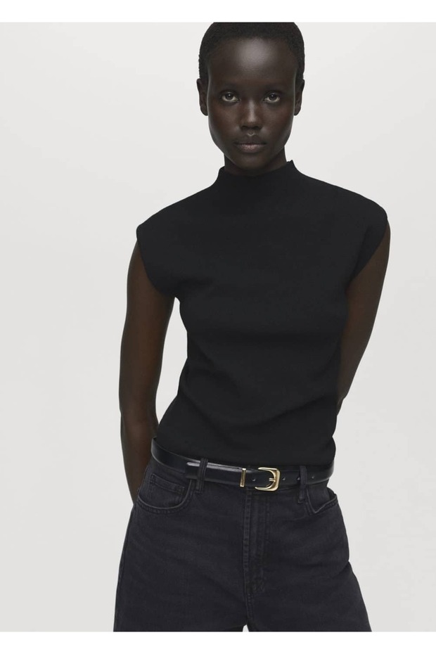 Perkins Collar Knitwear Blouse