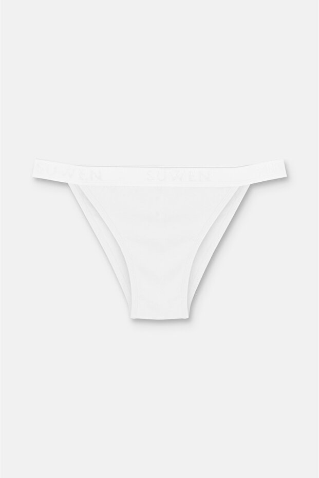 3er-Pack Baumwoll-Slips mit normaler Taille und elastischem Bund - 2