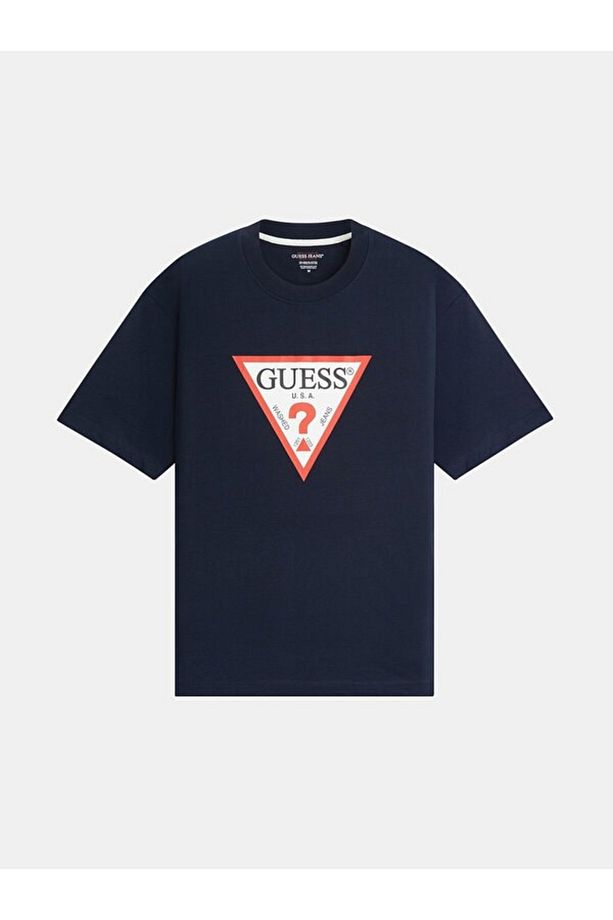 Erkek GJ SS CN OS Logolu Pamuk T-Shirt – Lacivert - 6