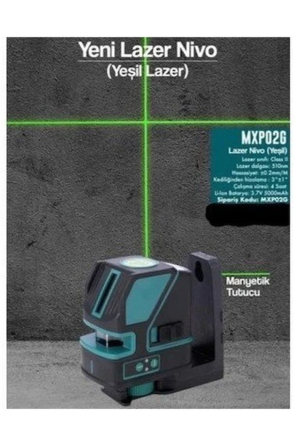 Mxp02g Yatay Dikey Nokta Yeşil Lazer Nivo - 2