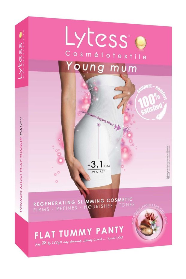 Young Mum Flat Tummy Panty ,Black, L/XL