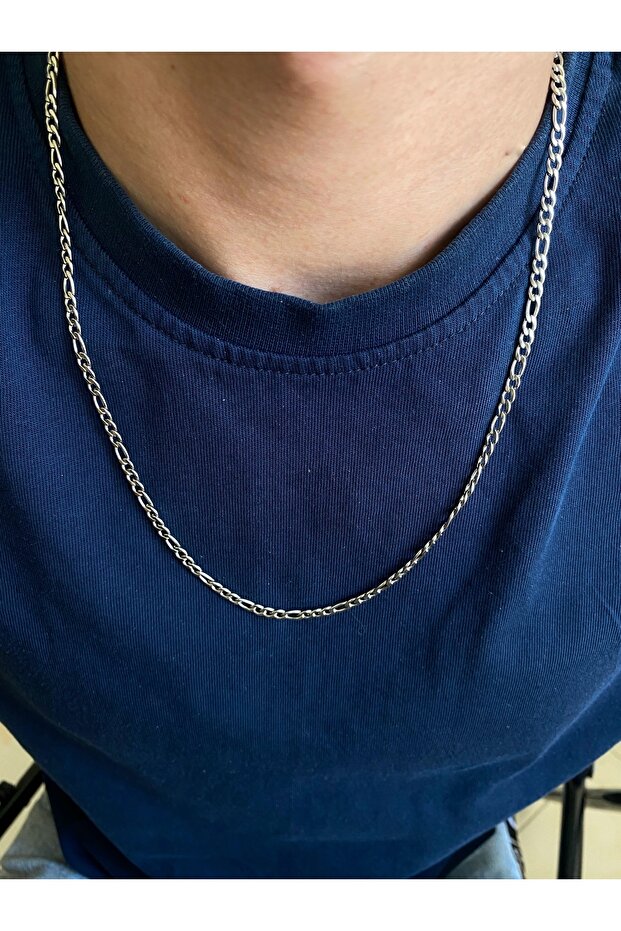 Figaro Unisex Steel Chain Necklace
