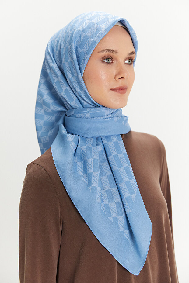 SS Logolu Monogram Eşarp - 2