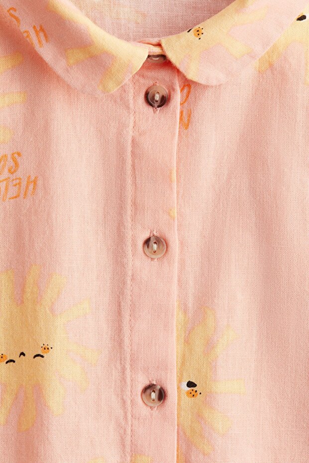 Keten Karışımlı Bluz - 3