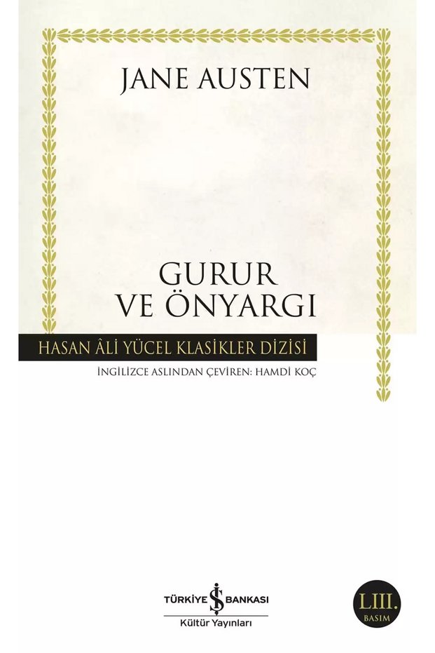 Gurur Ve Önyargı - Jane Austen Hasan Ali Yücel Klasikleri