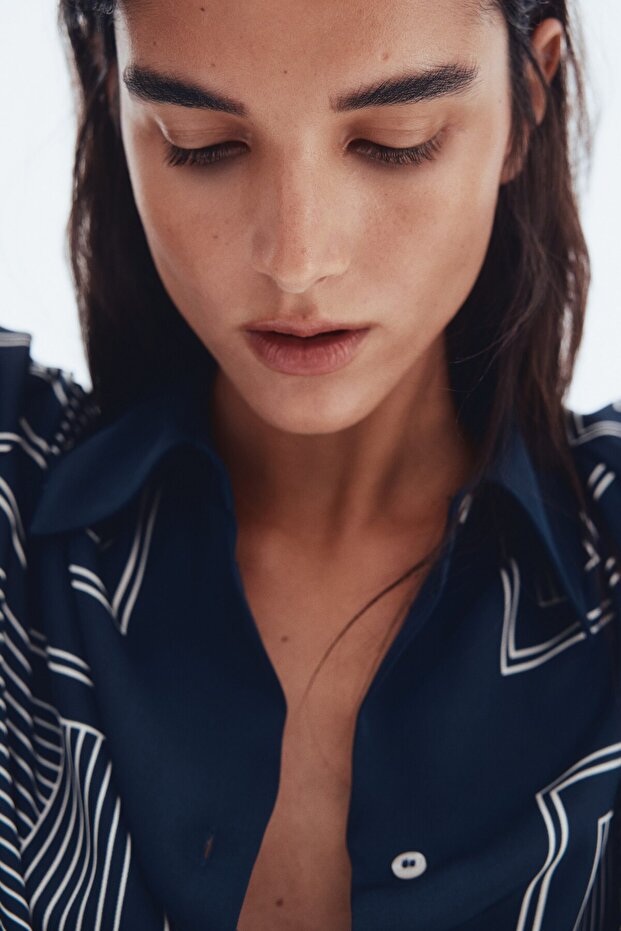 Oversize Gabardin Gömlek - 2