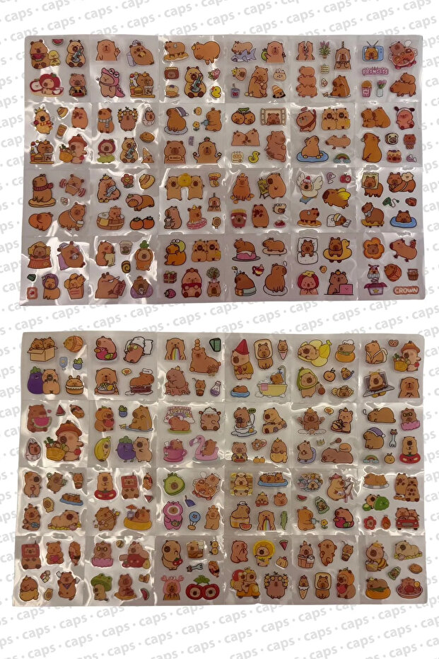 570 Adet Capybara Sticker Seti. - 2