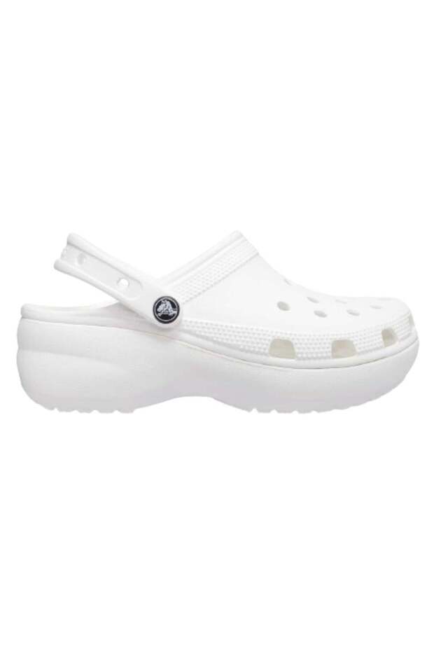 Women Brand Logo Slingback Clogs, White