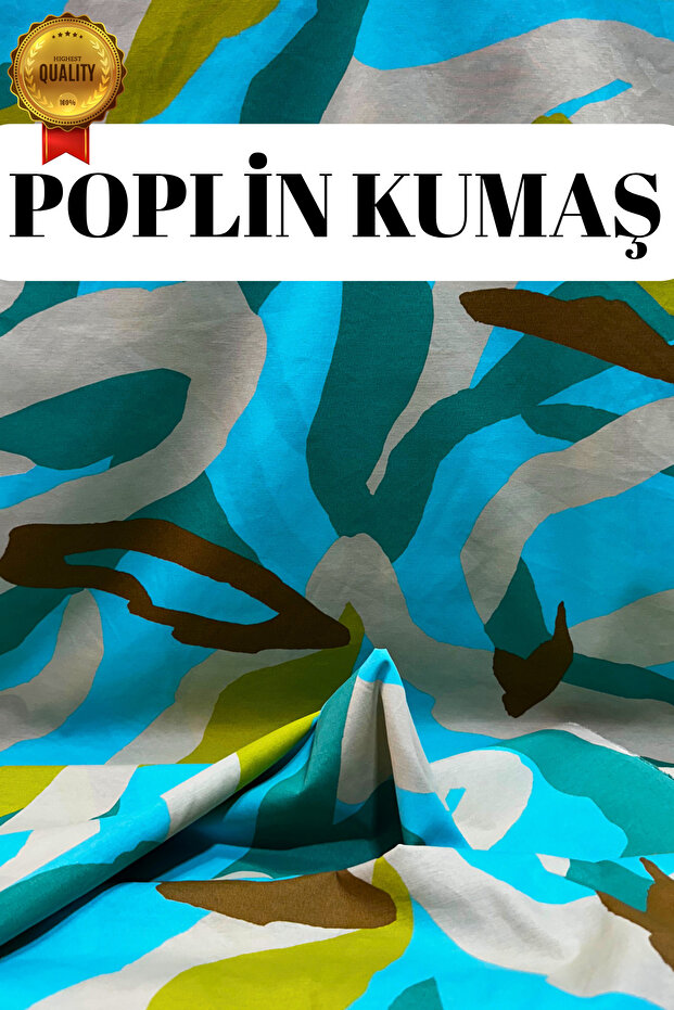 Poplin Kumaş Gömleklik Elbiselik Nefes Alan Kumaş - 150 cm En - 1