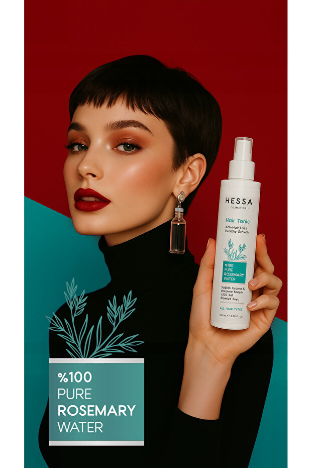 100% Pure Rosemary Water 100ml – Natural Ingredient, Effective in Revitalizing Hair Roots