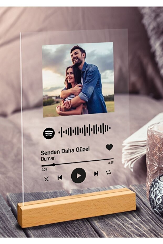 Genel Markalar Sevgiliye Özel Spotify Barkodlu Plak 1