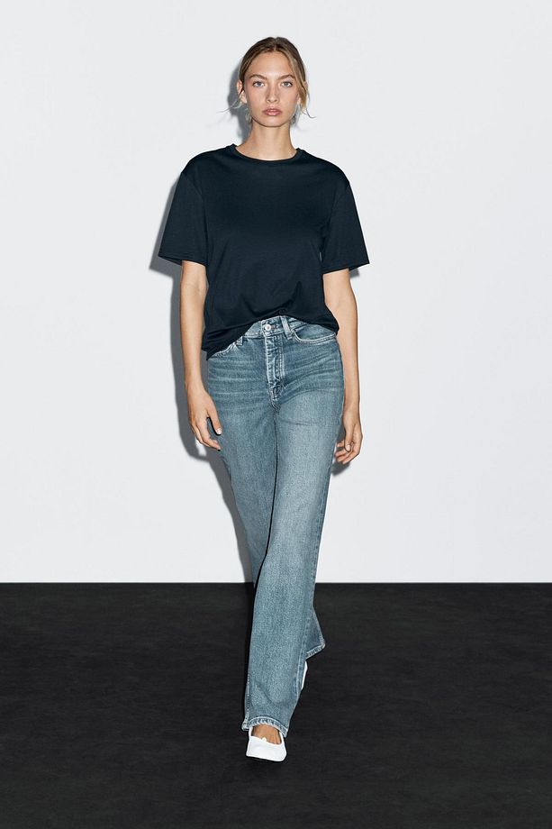 Yüksek bel bootcut jean - 3