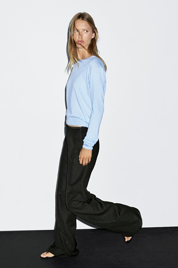 Bisiklet yaka yünlü triko kazak - 3