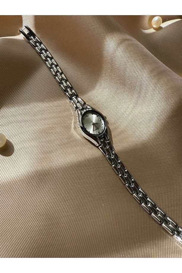 Bs Stıll Hasır Kordon Minimal Kadın Kol Saati Modern Gümüş Renk Vintage (ÇOK KÜÇÜK MODELDİR) - 7