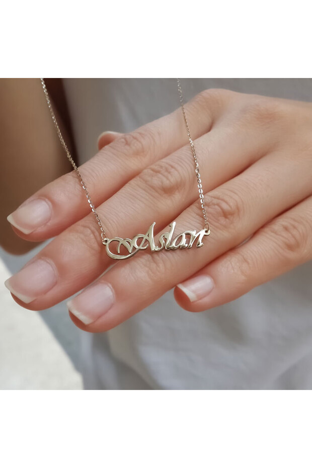 14 Ayar Altın Isimli Kolye - 2