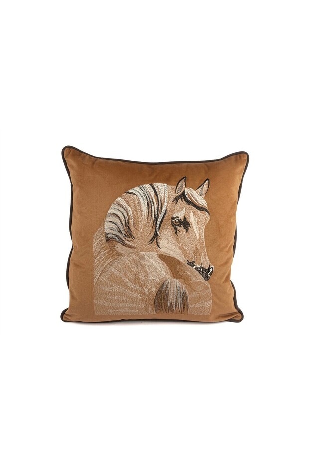 Pegasus 50X50 Horse Embroidered Pillow Throw Pillow