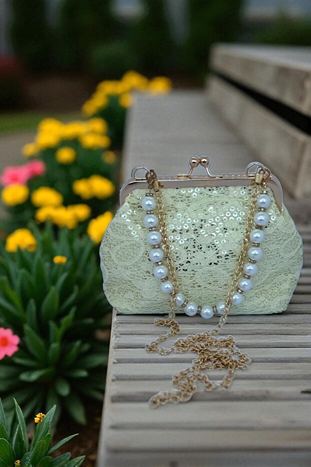 İNCİLİ SİMLİ ÇANTA - 4