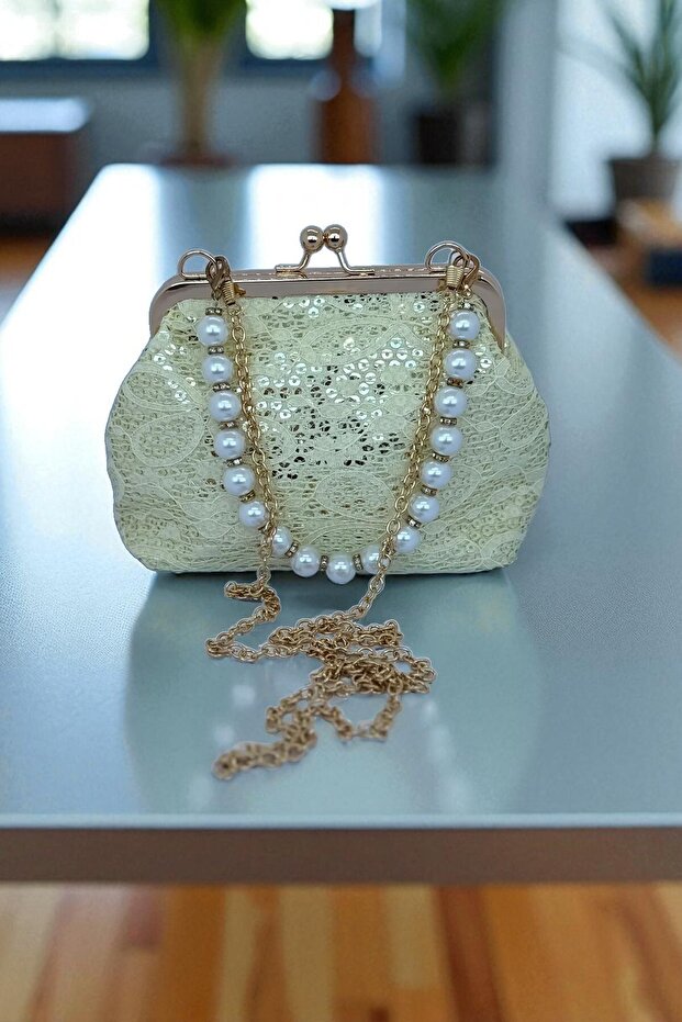 İNCİLİ SİMLİ ÇANTA - 6