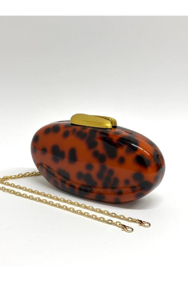Women's Luxury Leopard Evening Dress Clutch Chain Strap Hand Wedding Engagement Night Shoulder Bag
