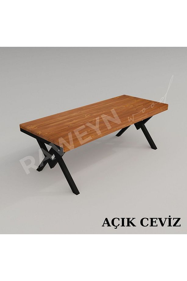 Raweyn Masif Ağaç Ahşap Mutfak Masası Takımı 4-6 Kişilik - 2