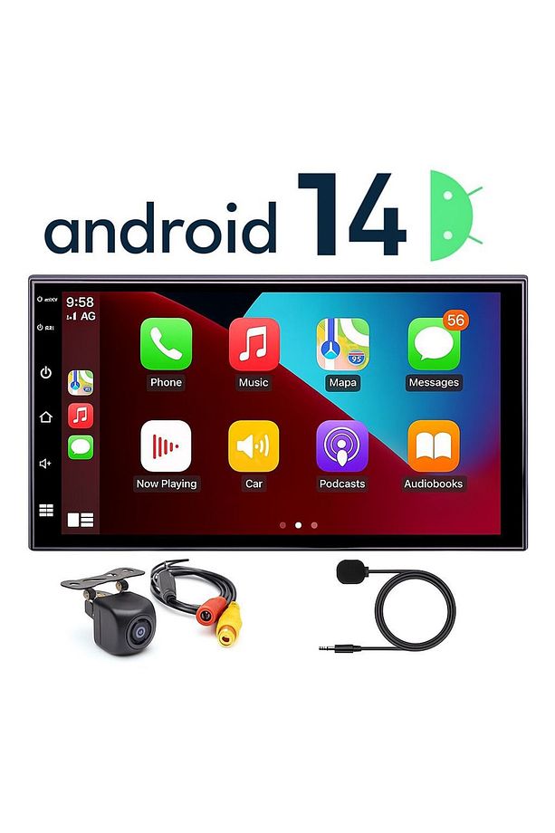 Kl-958 4gb Ram 64gb Hafıza Android Multimedya Car Playli Double Teyp 7inç Youtube Navigasyon Kamera - 1