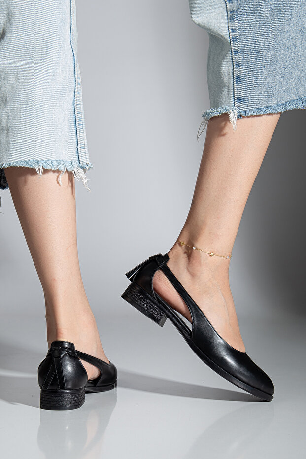 Volpen Skin alacsony sarkú cipő fekete bőr - 8